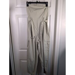 Mable Jumpsuit Beige Strapless Wide Leg  Vacation Cruise Large